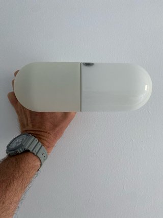 Aplique de pared blanco
