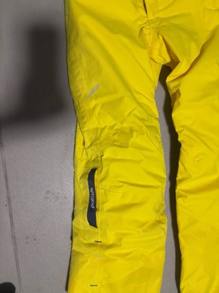 Conjunto esquí niño azul y blanco y amarillo 8 año