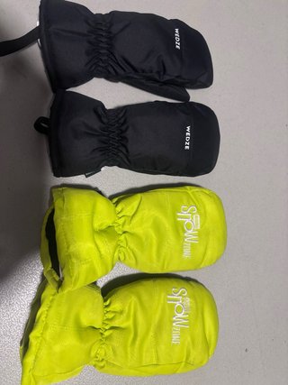 Conjunto esquí niño azul y blanco y amarillo 8 año