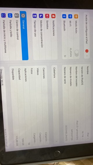 iPad 5ª Generación Space Gray