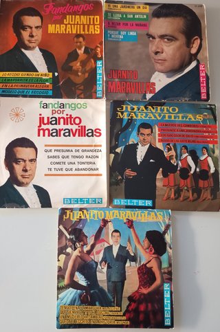 5 Vinilos 45 RPM Juanito Maravillas