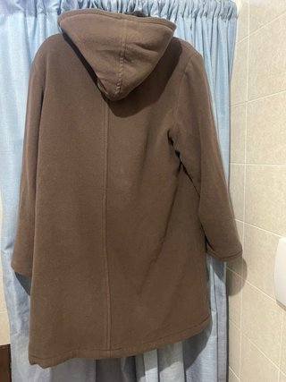 Cappotto marrone con cappuccio già lavato