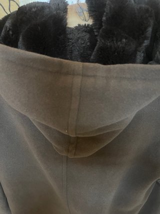 Cappotto marrone con cappuccio già lavato