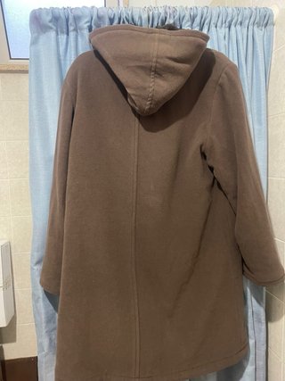 Cappotto marrone con cappuccio già lavato