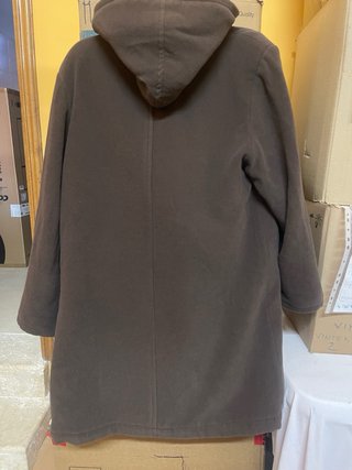 Cappotto marrone con cappuccio già lavato