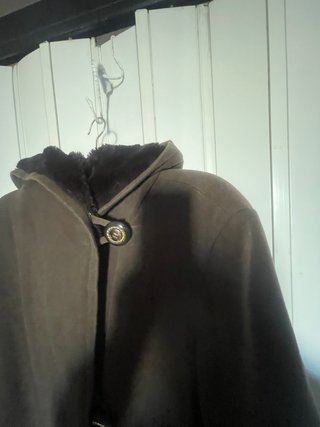 Cappotto marrone con cappuccio già lavato