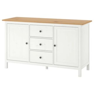 Aparador HEMNES IKEA Blanco y Marrón