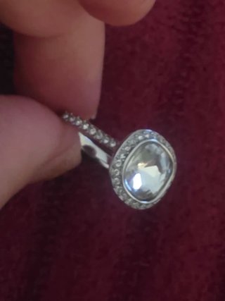 Anillo Swarovski Plata