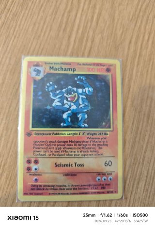 Carta Réplica Machamp Pokémon