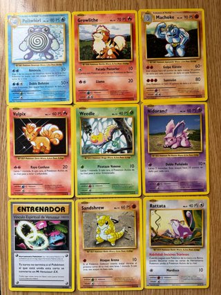 Lote Cartas Pokémon 1ª Edición