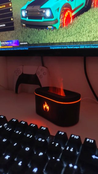 Humidificador decorativo efecto llama
