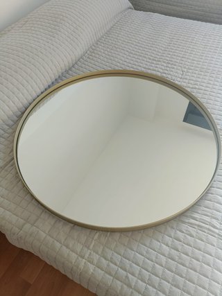 Espejo Redondo Dorado 70cm