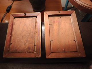 2 Cuadros Antiguos 25x19 cm