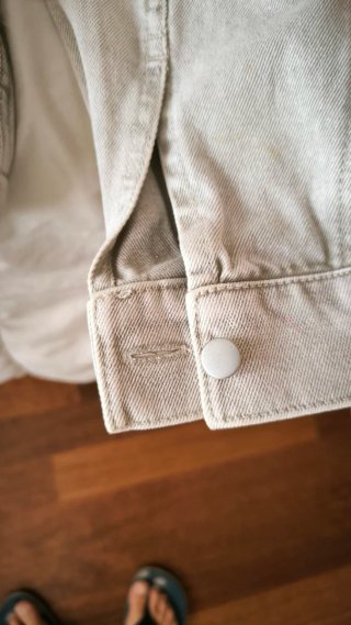 Chaqueta Vaquera mujer Zara Gris Talla M