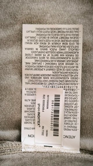 Chaqueta Vaquera mujer Zara Gris Talla M