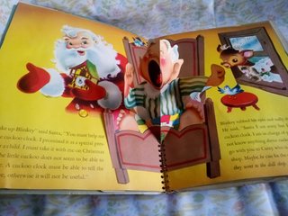 Libro Pop-Up Vintage Santa's Cuckoo Clock 1954