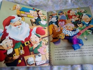 Libro Pop-Up Vintage Santa's Cuckoo Clock 1954