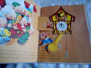 Libro Pop-Up Vintage Santa's Cuckoo Clock 1954