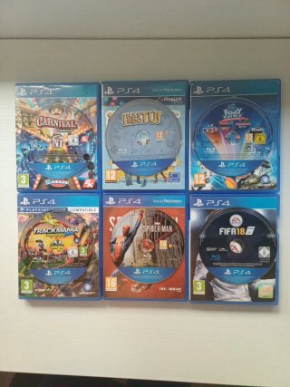 PACK 6 VIDEOGIOCHI PS4 – FIFA18, SPIDERMAN, ecc.