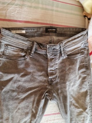 Pantalones Jack&Jones Slim/Glenn Gris Talla XS