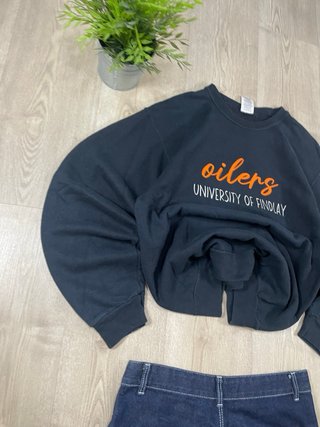 Sudadera Americana Vintage Negra