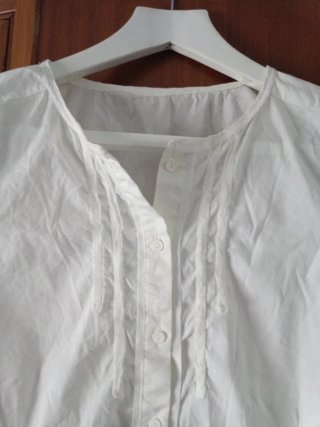 Blusa blanca manga larga