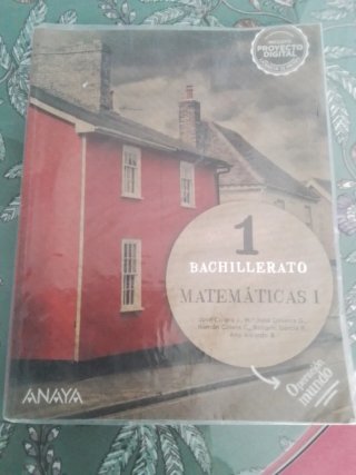 Libro Matemáticas Primero Bachillerato