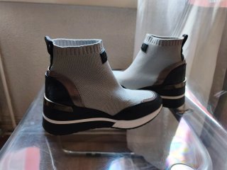 Botines Xti Talla 36 Negro/Plata
