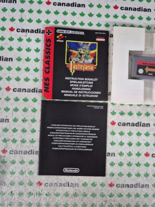 Castlevania NES Classics Game Boy Advance