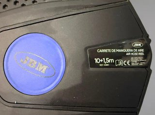 Carrete Manguera Aire JBM 10+1.5M Azul