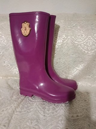 Botas de agua altas moradas