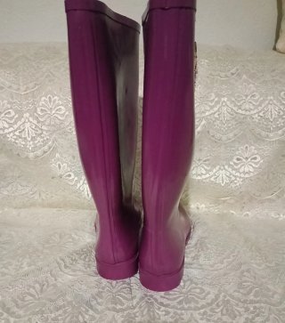 Botas de agua altas moradas