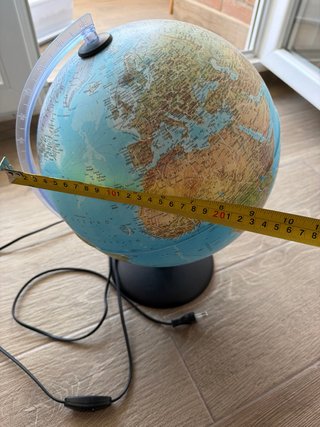 Lámpara Globo Terráqueo Iluminado