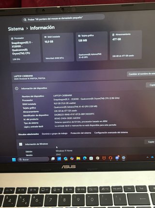 Portátil Asus Vivobook Plateado