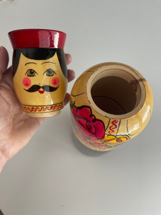 Muñeca Matrioshka Soldado Ruso de Madera