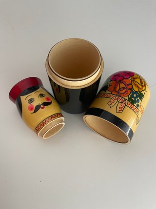 Muñeca Matrioshka Soldado Ruso de Madera