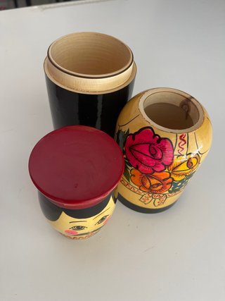 Muñeca Matrioshka Soldado Ruso de Madera