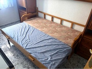 Mueble puente dormitorio  cama nido y escritorio