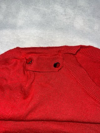 Rojo Manga Larga Yo gasto la M y me queda genial