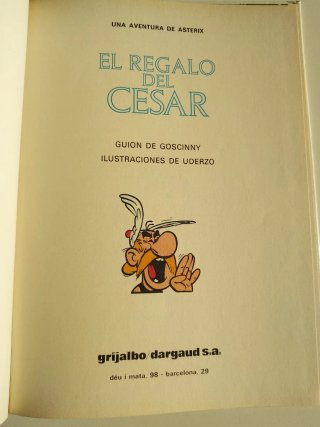 El regalo del César, una aventura de Astérix