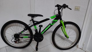 Bicicleta DENBIKE 24 Negra y Verde