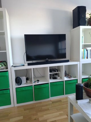 Mueble Kallax cubos blanco