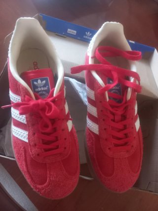 Zapatillas Adidas Gazelle Rojas Talla 39 1/3