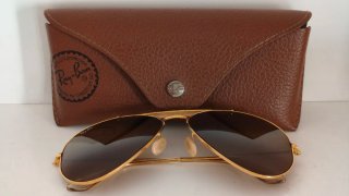 Ray-Ban Outdoorsman Vintage USA Marrón Dorado