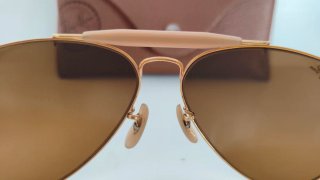 Ray-Ban Outdoorsman Vintage USA Marrón Dorado