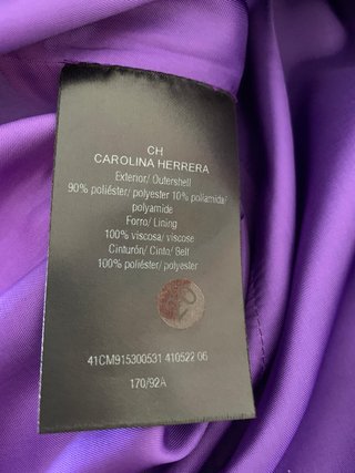 Vestido brocado Carolina Herrera Talla S