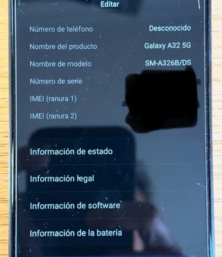 Samsung A35 5G Negro SM-A326B/DS