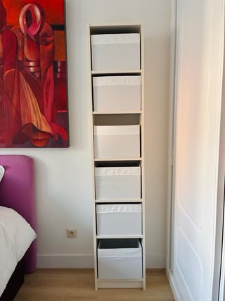 Estantería BILLY IKEA + 6 Cajas Tela