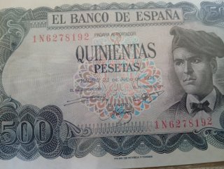 Billete 500 Pesetas Banco de España 1971