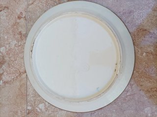Plato Cerámica Española Vintage Pintado Mano 31ct